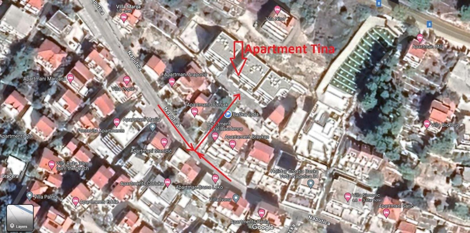 Apartment Tina Baska Voda Luaran gambar